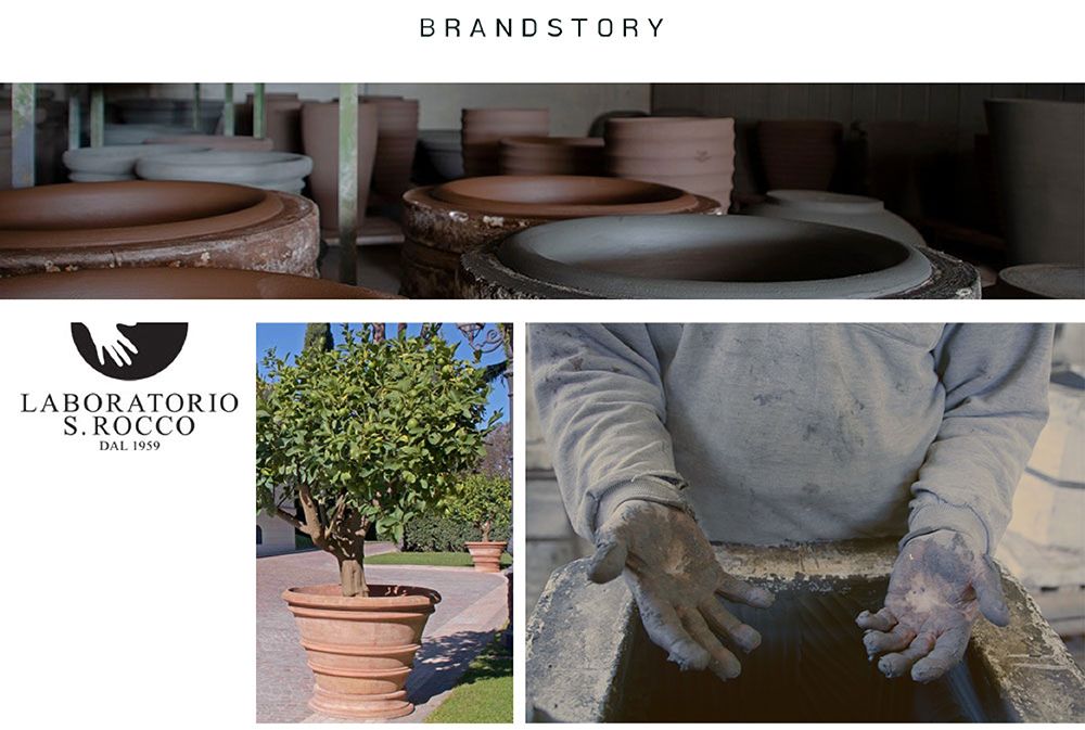 이탈리아 LS Rocco 수제 토분 리본장식 25x20cm/빈티지화분/토기화분/인테리어화분/토분/사무실화분/분재화