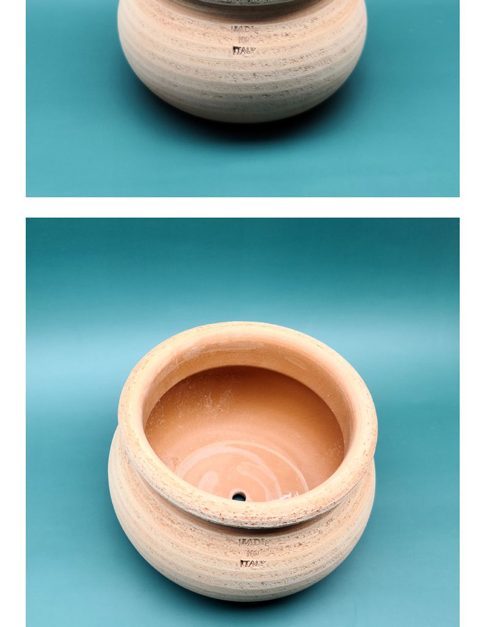 이탈리아 LS Rocco 수제 토분 단지형 16x12cm/빈티지화분/토기화분/인테리어화분/토분/사무실화분/분재화분