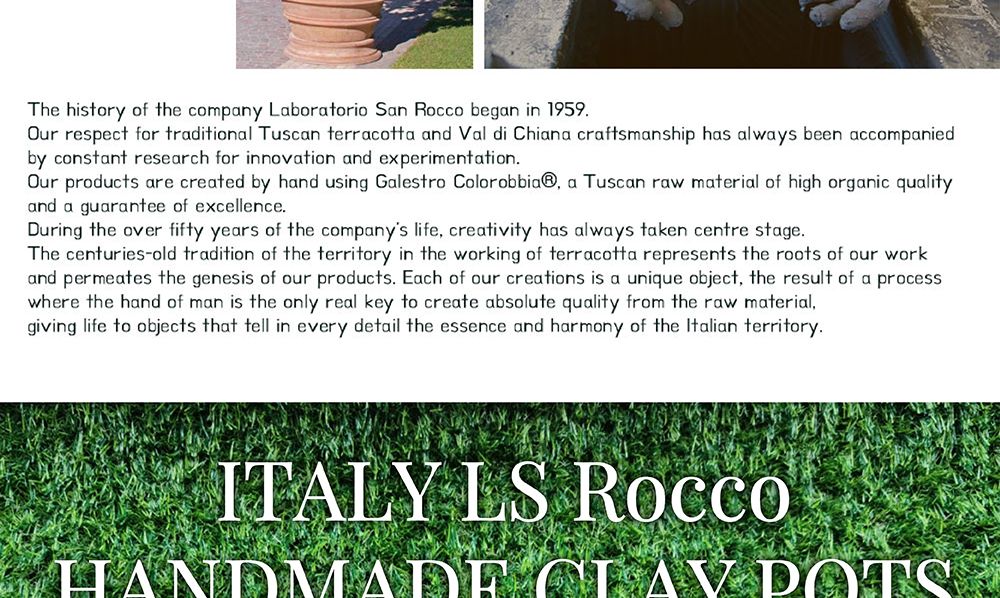 이탈리아 LS Rocco 수제 토분 더블링 15x12cm/빈티지화분/토기화분/인테리어화분/토분/사무실화분/분재화분