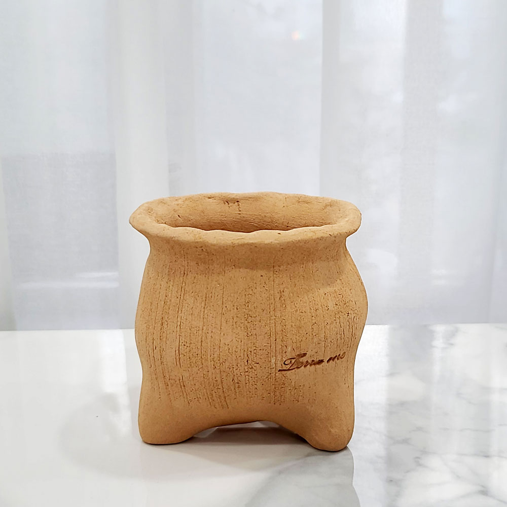 테라원 수제 토분 어글리팟 복주머니 10호 10x12cm/토분/어글리팟/복주머니토분/빈티지토분/장식화분/디자