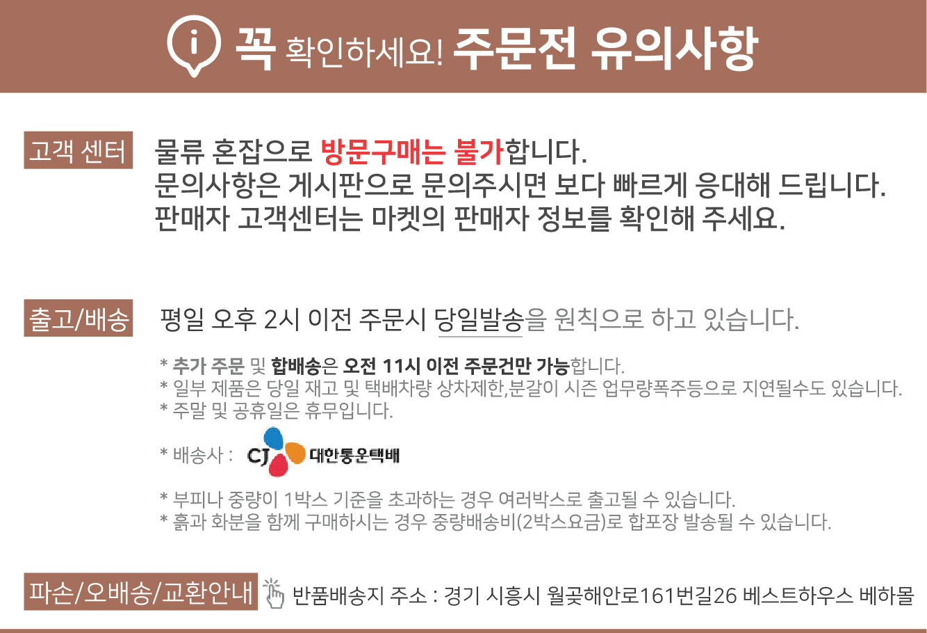 (황토색) 베란다 플라스틱 화분 초화박스 대 63x22cm/화분/깔끔한화분/심플화분/플라스틱화분/네모화분/모