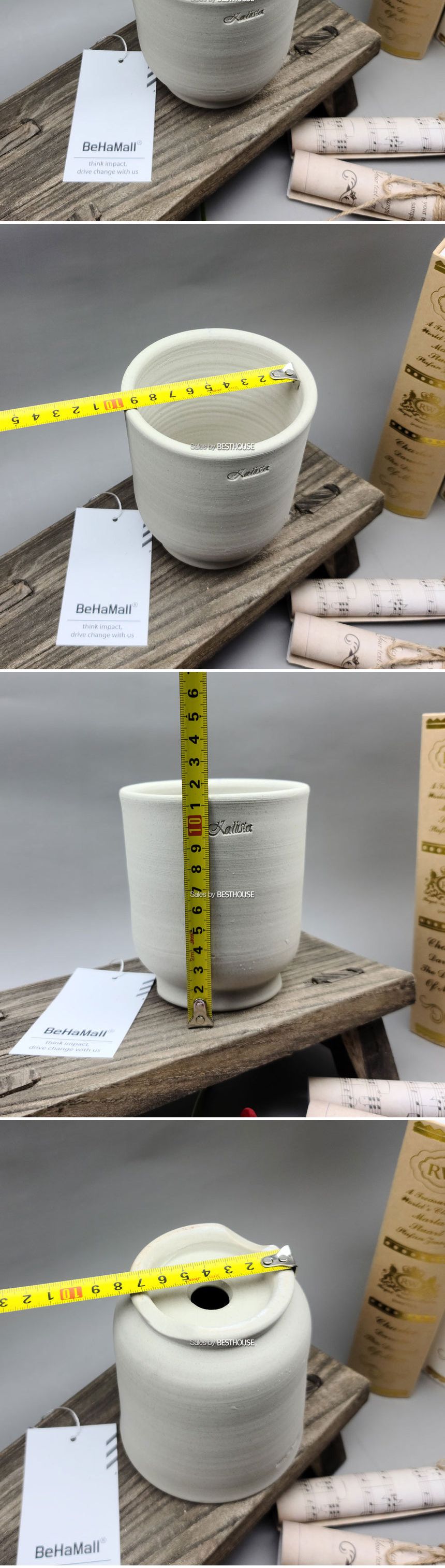 베하몰 수제토분 칼리스타 K06 실린더 10x11cm/빈티지화분/토분/빈티지토분/토기화분/인테리어화분/반려식