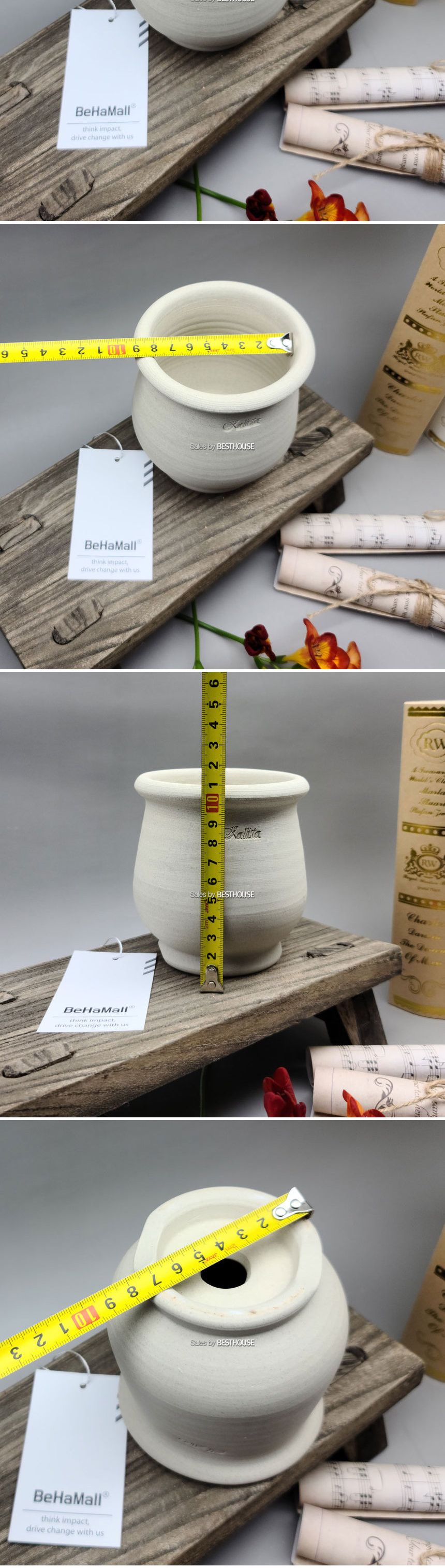 베하몰 수제토분 칼리스타 K03 플랫자 10x11cm/빈티지화분/토분/빈티지토분/토기화분/인테리어화분/반려식