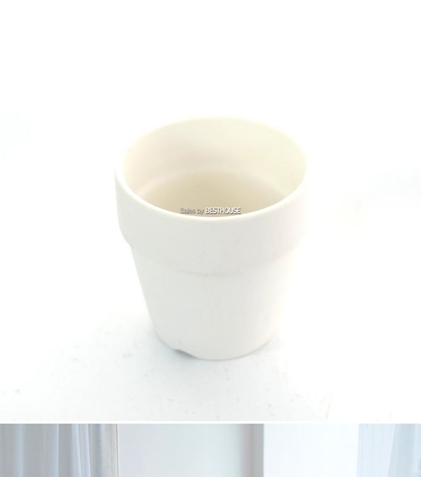 더플라워포터리 고강도 퓨어화이트 토분 표준형 8x8cm/화분/꽃화분/식물화분/플라워화분/꽃집화분/분배화분