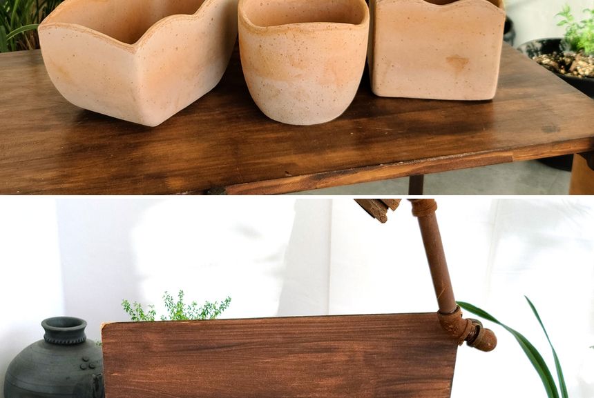 이탈리아 명품 수제토분웨이브 D13 정사각/화분/깔끔한화분/심플화분/화분인테리어/화분선물/빈티지화분/식