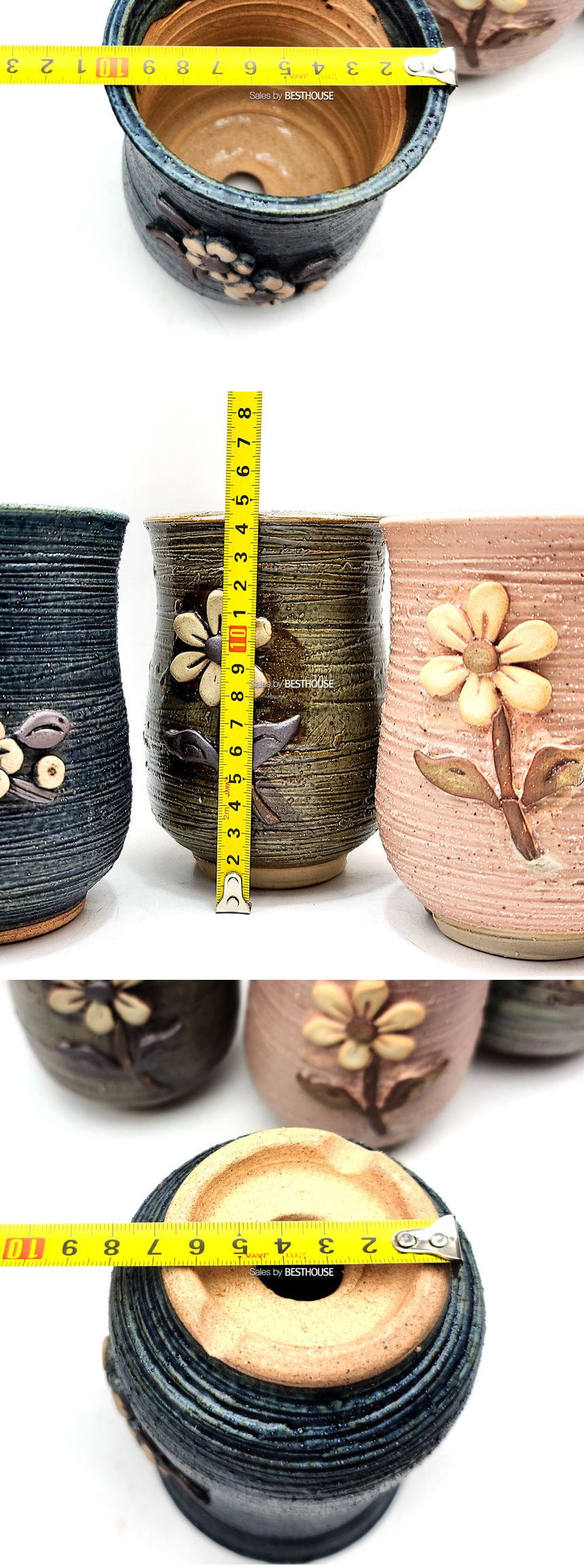 수제 다육이 화분 긴원형 10x14cm/긴원형화분/다육이화분/장식화분/디자인화분/실내화분/식물화분/화분/인