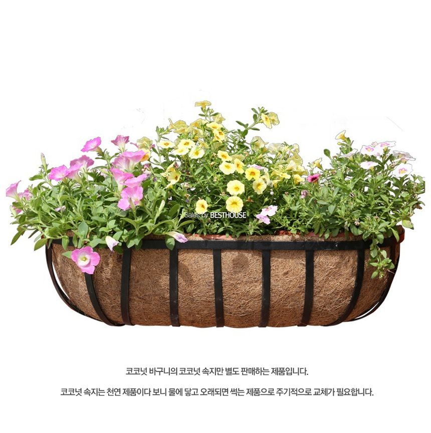 코코넛 바구니 리필용 속지 10인치 원형(25cm)/바구니/야자바구니/코코넛바구니/바구니형화분/코코넛속지/