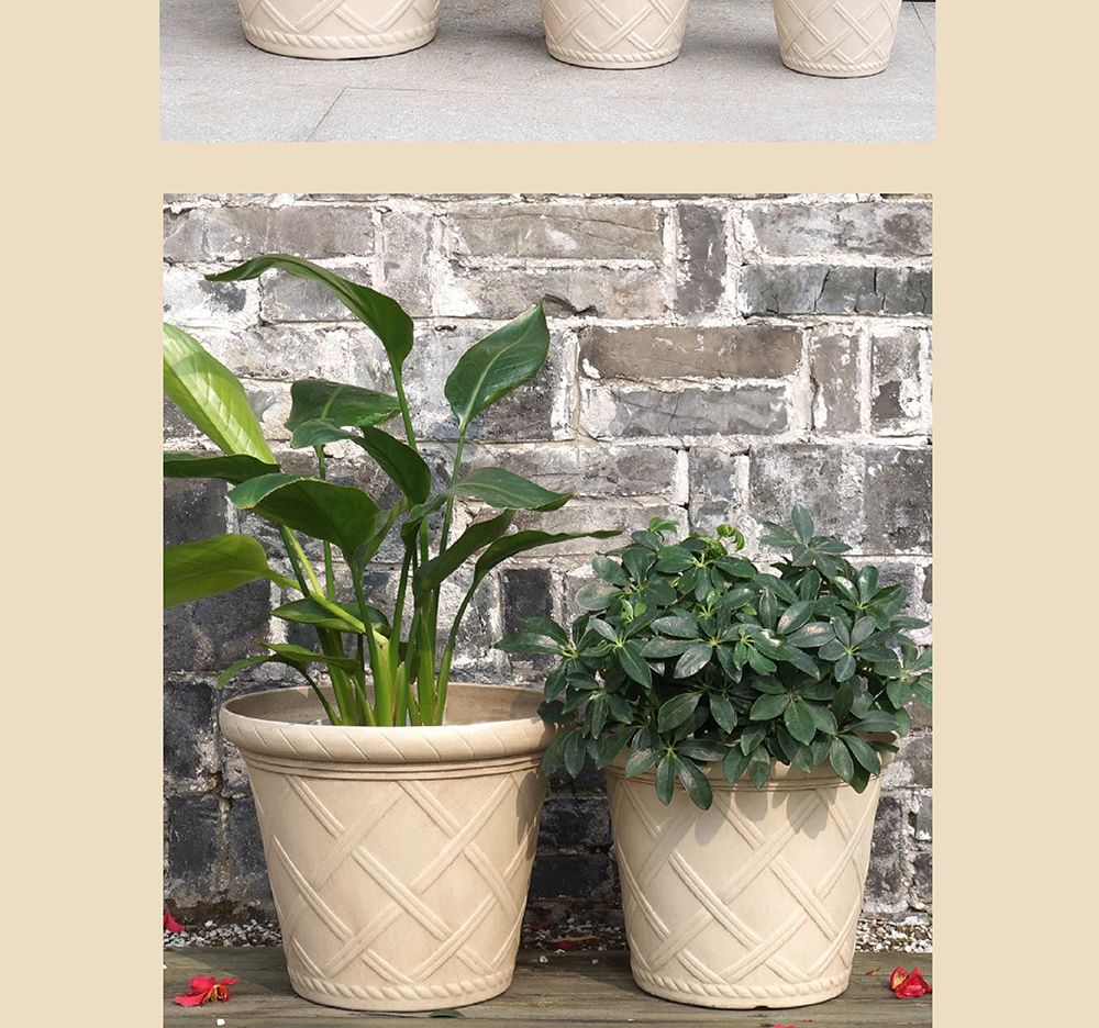 유러피언 고강도 플라스틱 화분 노르딕체크 D17/화분/가벼운화분/플라스틱화분/꽃화분/식물화분/플라워화분