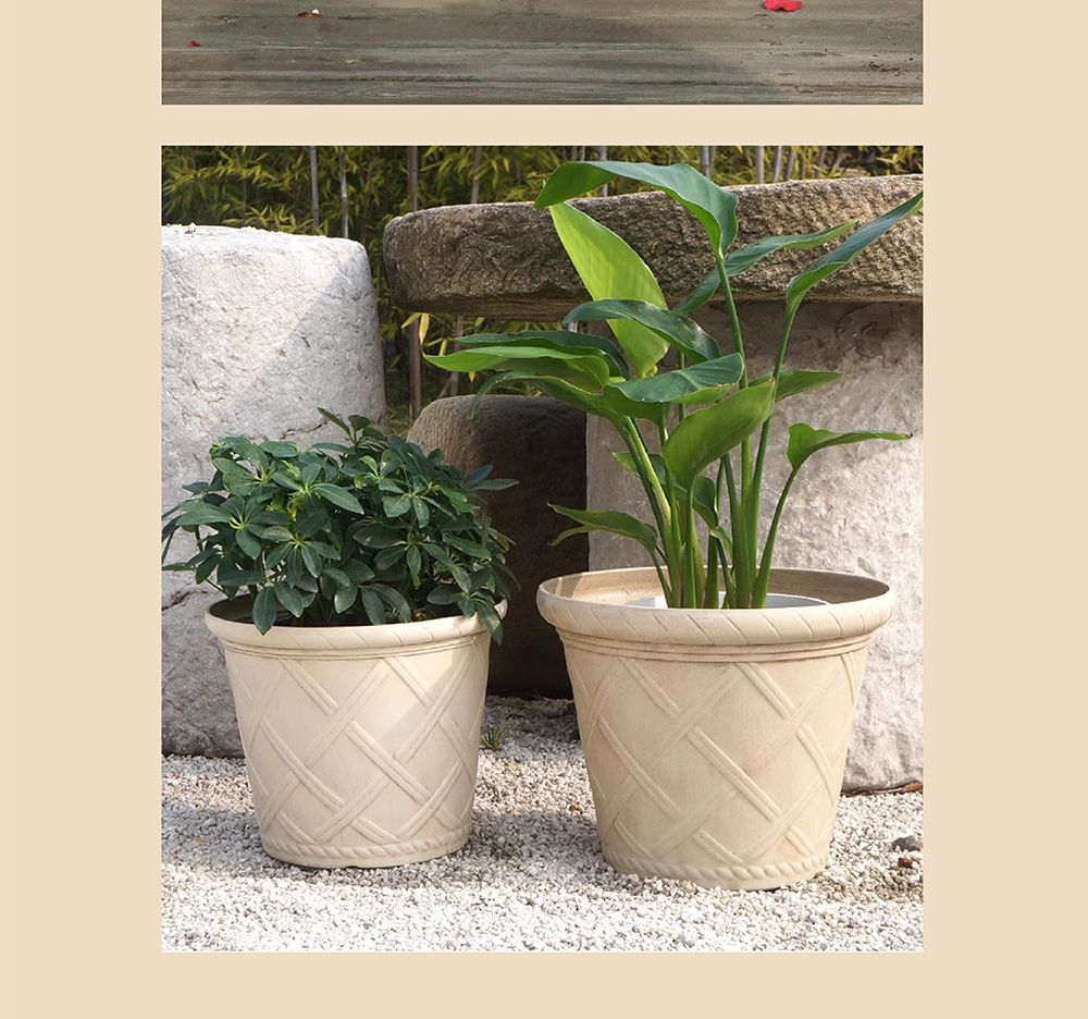 유러피언 고강도 플라스틱 화분 노르딕체크 D17/화분/가벼운화분/플라스틱화분/꽃화분/식물화분/플라워화분