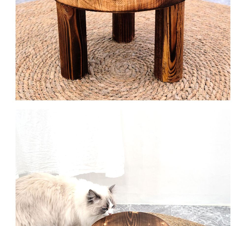 원목 화분 받침대 우드스텐드 대 27x19cm 원형/화분받침대/원목화분받침대/인테리어화분받침대/우드스탠드/