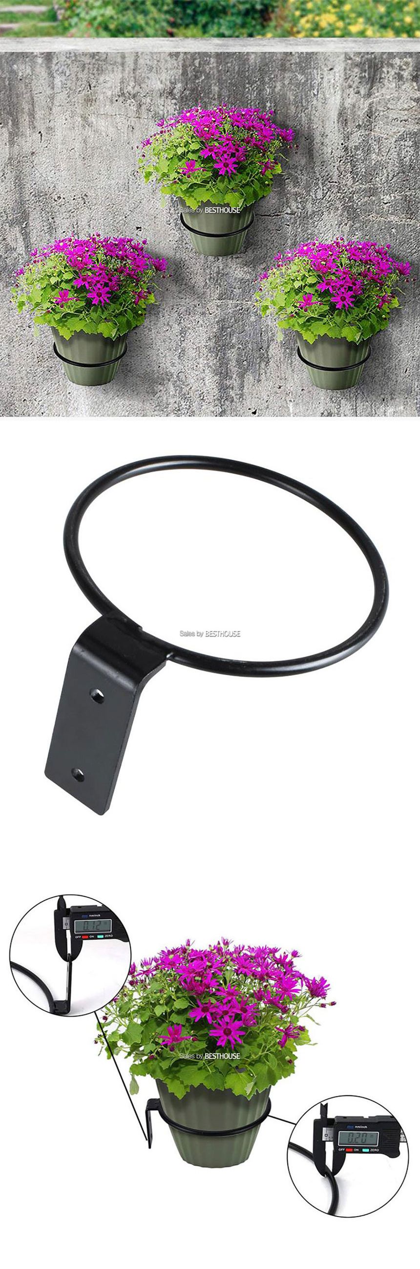 벽걸이 화분 걸이 브라켓 중 6인치 내경 15cm/화분걸이/벽걸이화분걸이/벽화분걸이/브라켓/화분걸이브라켓/