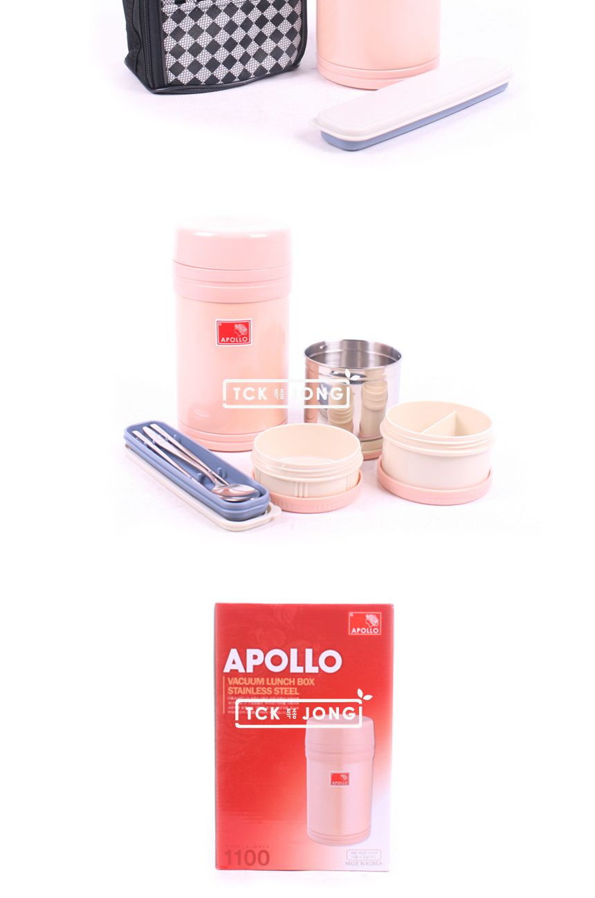 아폴로보온도시락(APL-1100) (랜덤발송) 도시락 보온도시락 스텐도시락 스테인레스도시락 학생도시락 소풍도시락 휴대용도시락 찬합 보온찬합 학생찬합