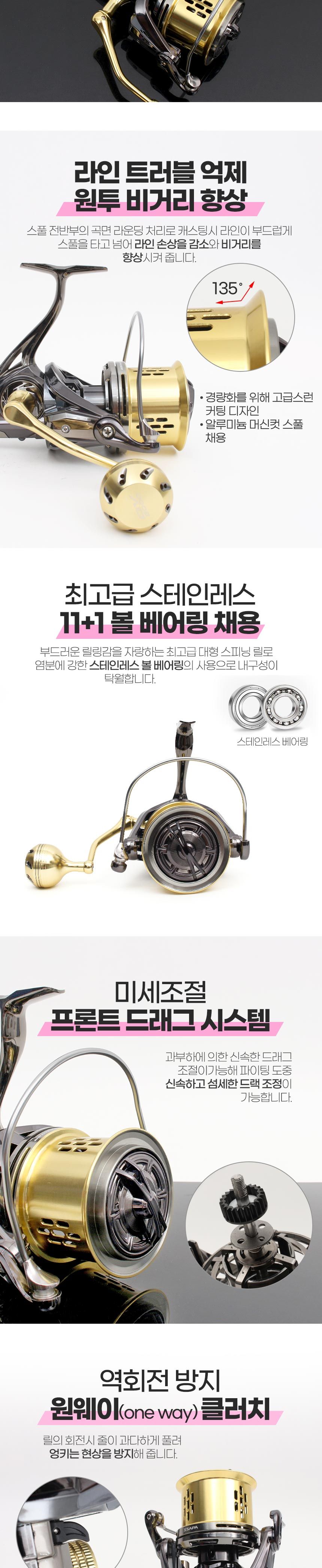 싸파 오버레인저 SSR-OV8000 원투용 스피닝릴 스피닝릴 낚시용릴 낚시릴 루어낚시릴 배스낚시릴 바다낚시릴 낚시도구 낚시장비 낚시튜닝핸들 낚시스피닝릴튜닝
