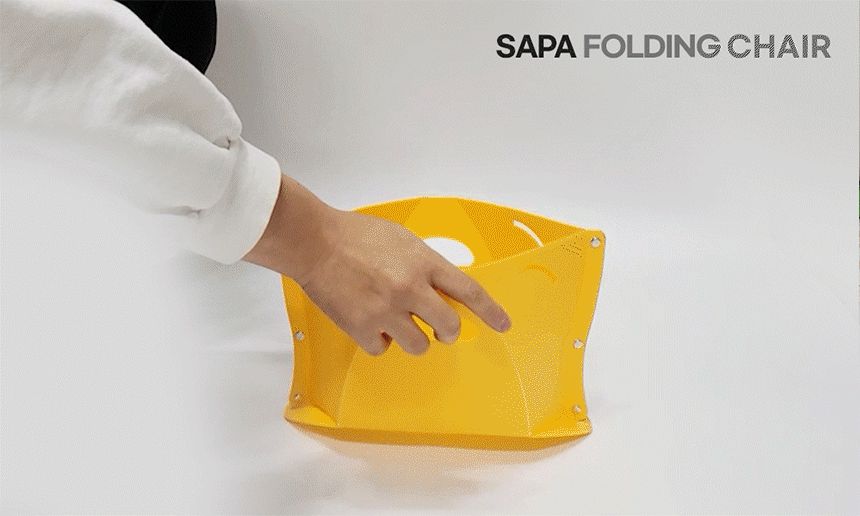 싸파 땅콩 폴딩 의자 옐로우 땅콩폴딩체어 캠핑의자 등산의자 접이식의자 휴대용의자 캠핑체어 의자 야외의자 야외용의자 낚시의자 레저용의자