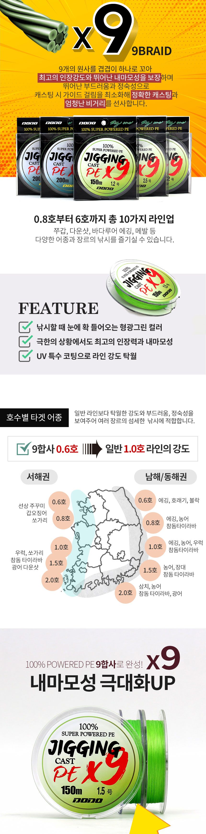 도도 지깅 캐스트 9합사 형광그린 150m 1.5호 낚시줄 낚시줄 낚시용줄 낚시도구 낚시악세사리 합사줄 낚시합사줄 낚시용합사줄 합사낚시줄 낚시릴줄 합사릴줄