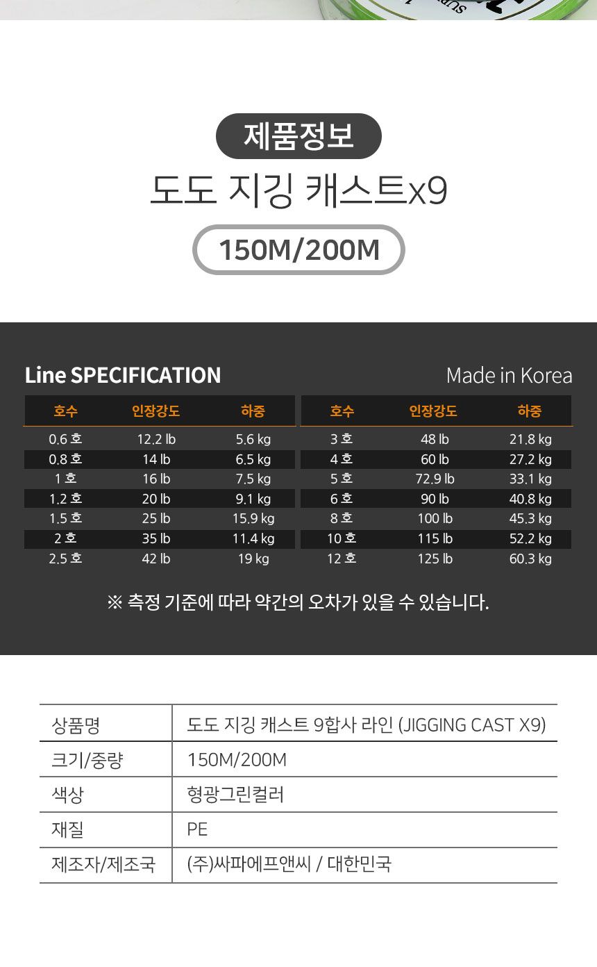 도도 지깅 캐스트 9합사 형광그린 150m 1.5호 낚시줄 낚시줄 낚시용줄 낚시도구 낚시악세사리 합사줄 낚시합사줄 낚시용합사줄 합사낚시줄 낚시릴줄 합사릴줄