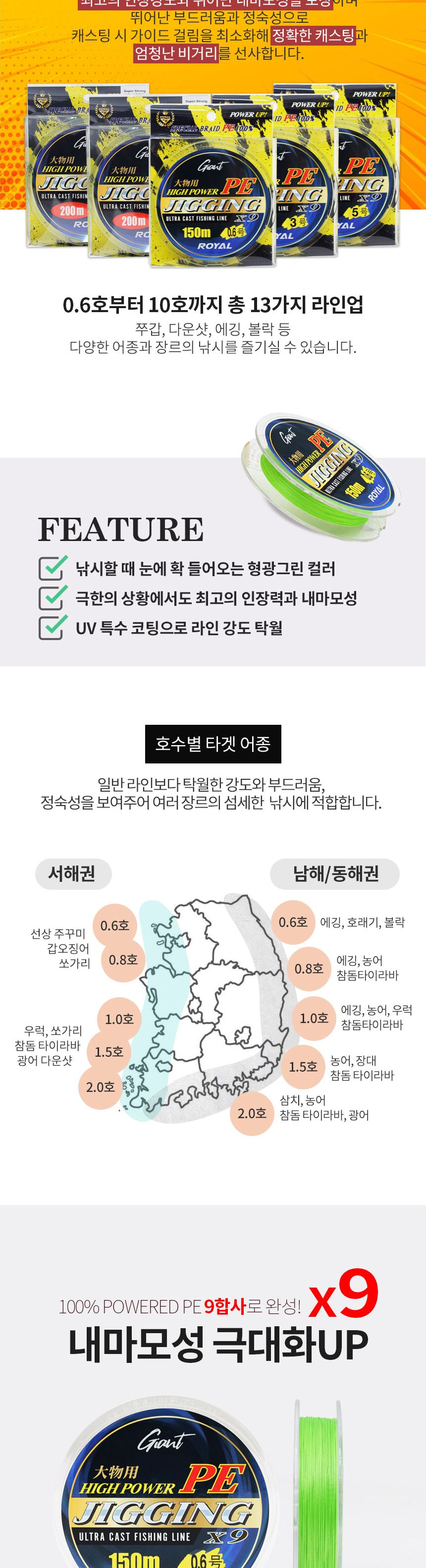 싸파 로얄 자이언트 지깅 PE 9합사 200m 그린 2호 낚시줄 낚싯줄 낚시도구 합사줄 합사낚시줄 릴낚시줄 바다낚시 낚시준비물 민물낚시줄 바다낚시줄 낚시줄교체 낚싯줄교체