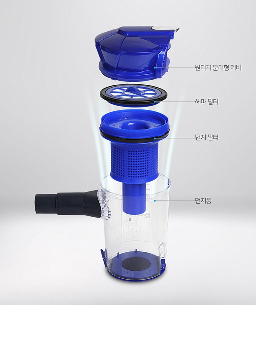유파 싸이클론 유선 핸디청소기 EKV-R510(레드)