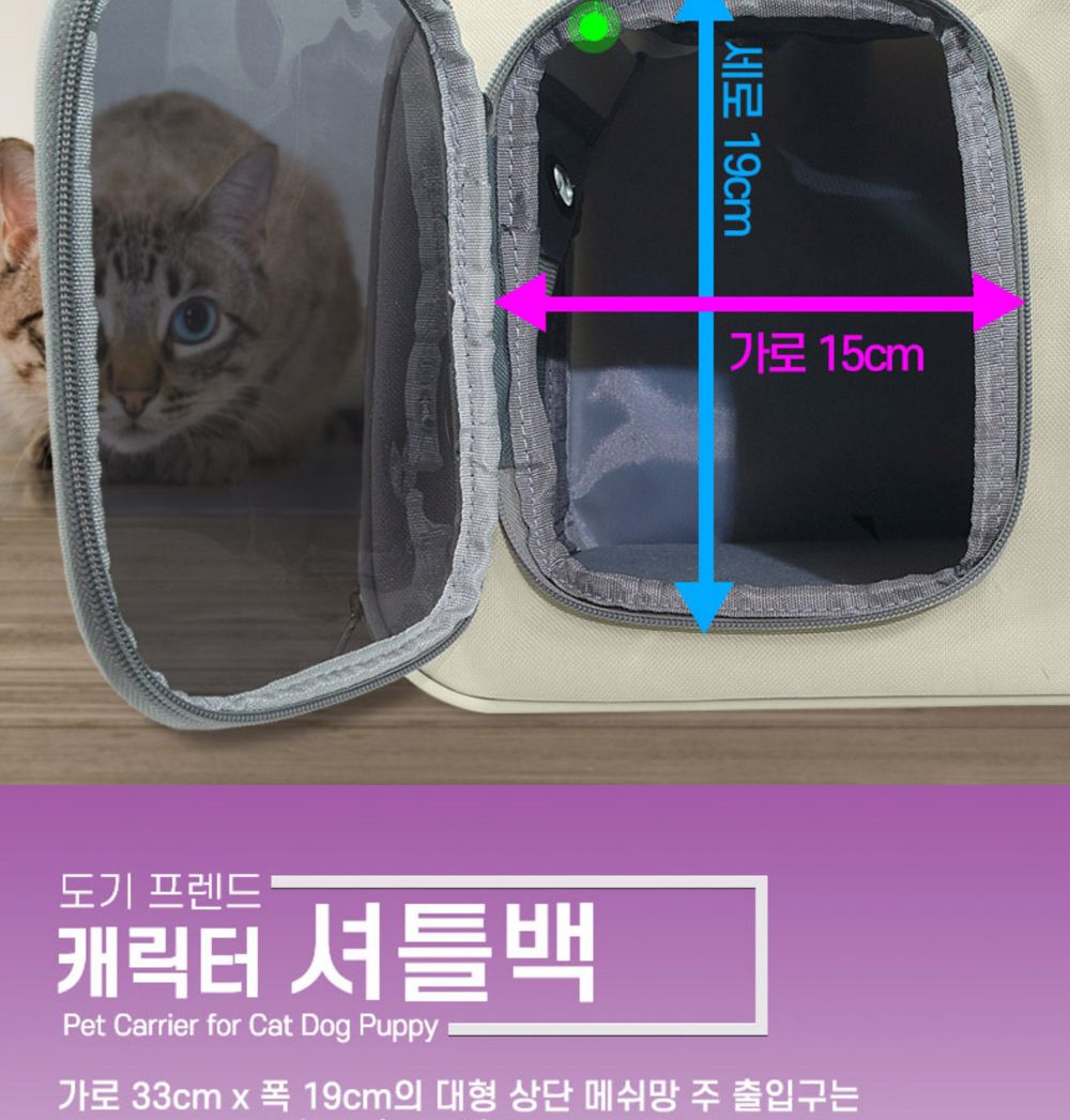 도기프랜드 셔틀백 민트/강아지가방/애견가방/반려견가방/이동가방/이동장/반려동물이동가방/강아지외출백/