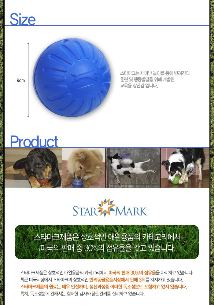 판타스틱 폼볼L(블루)/강아지용품/강아지장난감/반려동물장난감/반려견장난감/강아지놀이/애견장난감/훈련