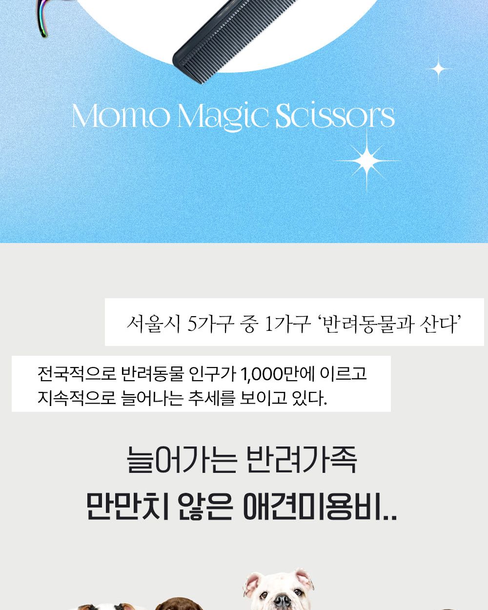 모모 요술가위 세트/강아지미용가위/애견미용가위/강아지가위/강아지미용도구/미용가위세트/미용가위집/애