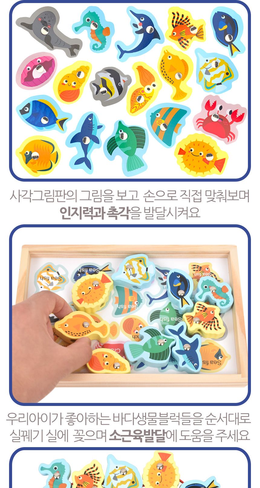 오즈토이 목제 블럭 실꿰기 자석 낚시놀이 교구 바다생물 g1018-7 블록 영어 그림 교재 장난감 어린이장난감 낚시장난감 자석낚시놀이 아동장난감 유아장난감 완구 낚시놀이 블록장난감 목제블럭장난감 목제블럭영어장난감