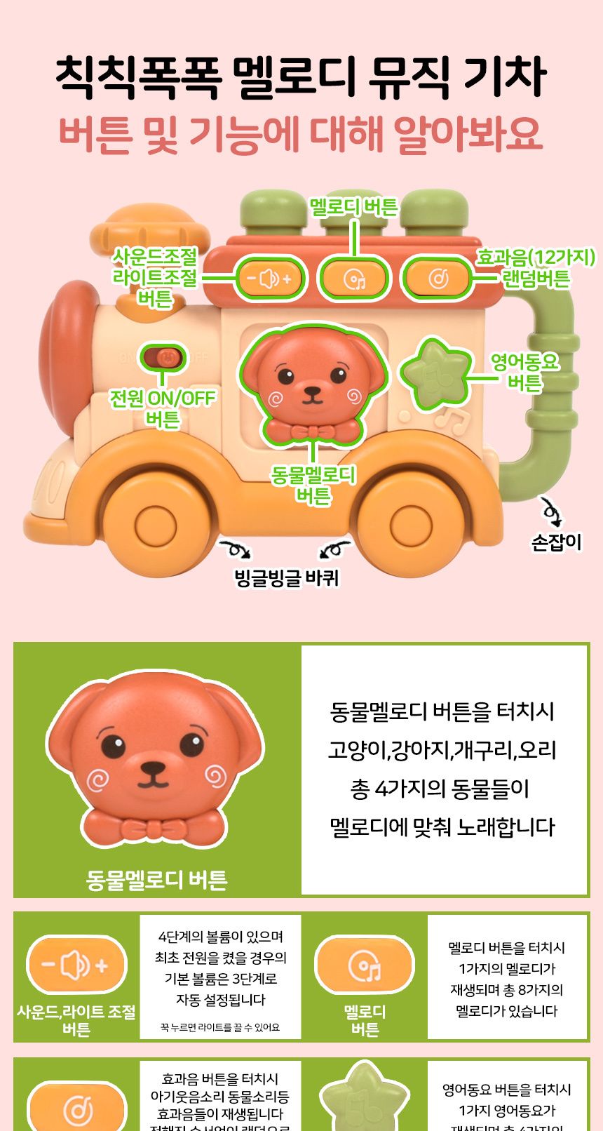 오즈토이 칙칙폭폭 멜로디 뮤직 기차 3055 12개월 영어 동요 동물 소리 장난감 멜로디뮤직기차 뮤직기차 기차장난감 멜로디장난감 노래장난감 음악놀이 놀이장난감 감각발달장난감 놀이용장난감 음악장난감