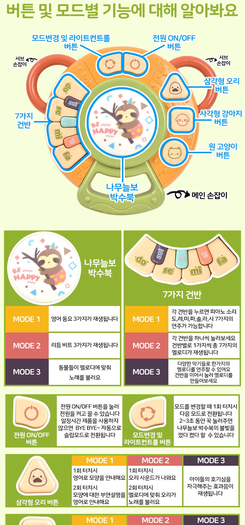 오즈토이 나무늘보 뮤직 탬버린 드럼 멜로디 악기 3039 12개월 장난감 답례품 완구 멜로디탬버린 멜로디나무늘보탬버린 어린이탬버린 탬버린 나무늘보탬버린 음악탬버린 악기탬버린 탬버린악기 탬버린놀이 놀이탬버린