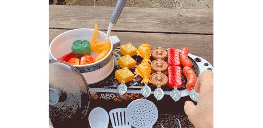 오즈토이 해피쿡 바비큐 파티 소꿉놀이 레드 5721 red 주방 모형 소품 수증기 불빛 효과 바베큐모형 바베큐장난감 주방놀이장난감 주방놀이 소꿉놀이 키친놀이 역할놀이장난감 소꿉놀이장난감 캠핑놀이