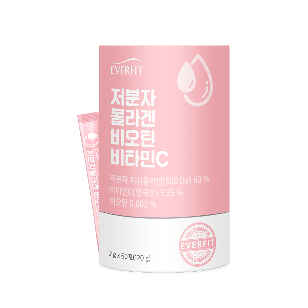 내츄럴플러스 에버핏 저분자콜라겐 비오틴 비타민C 2g x 60포 콜라겐 어른콜라겐 스틱콜라겐 저분자콜라겐 비타민콜라겐 몸에좋은콜라겐 콜라겐영양제 영양제 저분자영양제 비타민영양제