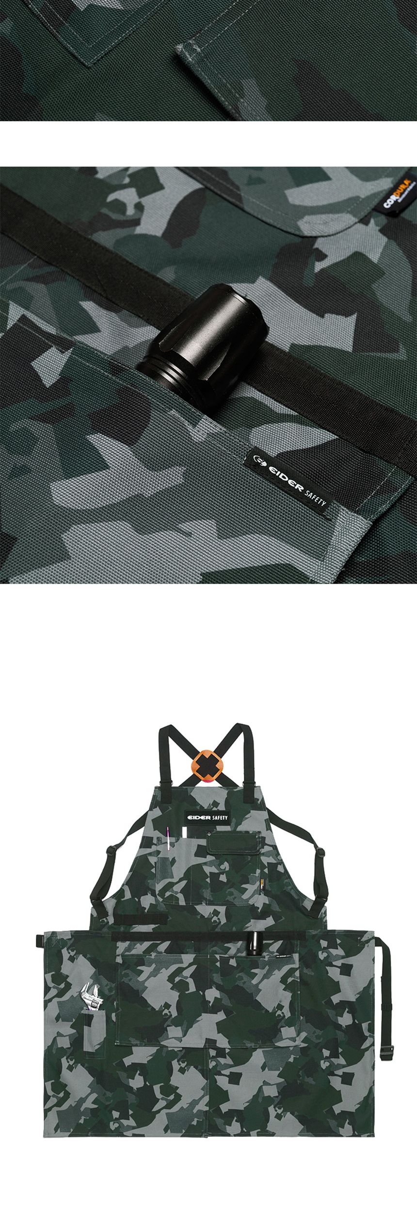 아이더세이프티 카모 에이프런 블랙 HUA23607Z1 깔끔앞치마 캔버스앞치마 면앞치마 데님앞치마 카페앞치마 공방앞치마 화방앞치마 식당앞치마 바리스타앞치마 예쁜앞치마