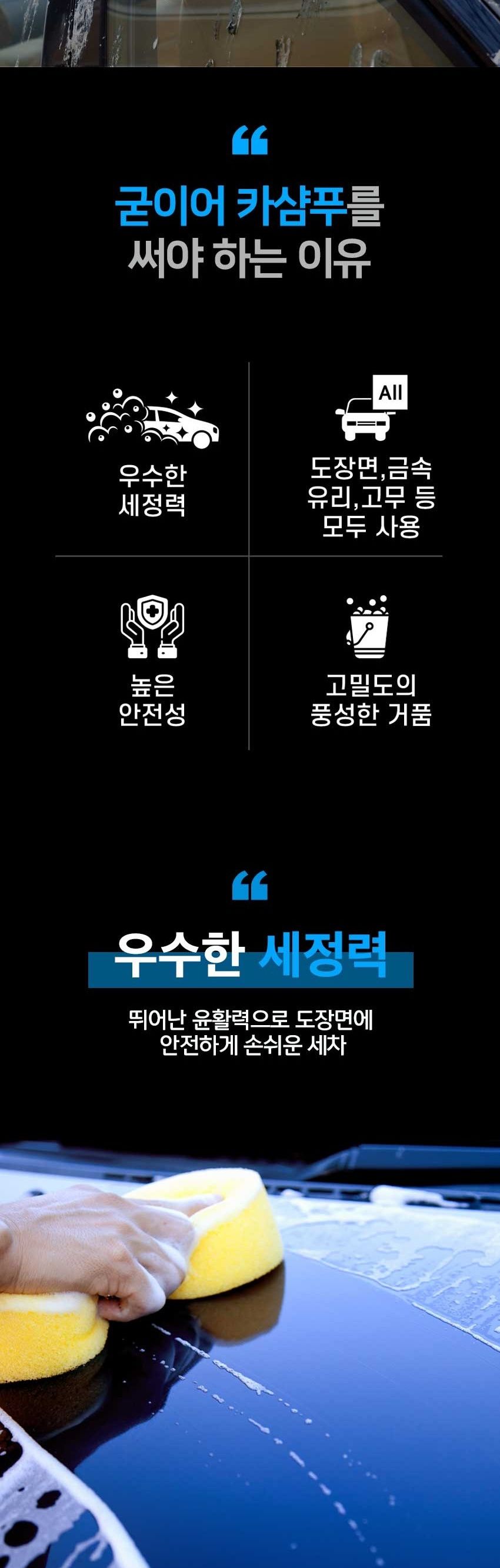 굳이어 카샴푸 500ml 자동차보호세정제 다용도크리너 다용도클리너 카샴푸 자동차크리너 차량용크리너 자동차세정제 차량용세정제 차량용세제 자동차세제