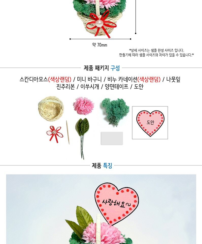 스칸디아모스 비누꽃 카네이션 미니바구니 만들기 놀이키트 만들기재료 만들기키트 미술만들기 엄마표미술놀이 유아미술 유아미술놀이 유아미술재료 유치원만들기 아이들이좋아하는 재미있는 스칸디아모스만들기키트