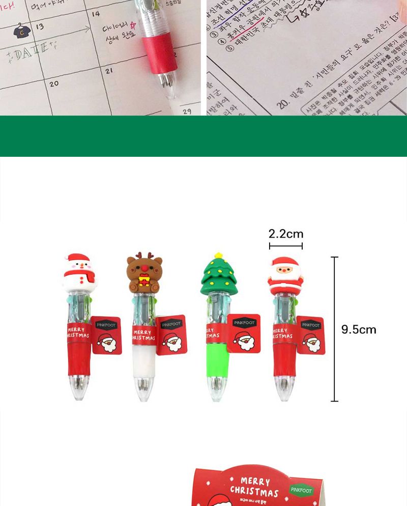 크리스마스 피규어 미니 4색볼펜 볼펜 사무볼펜 다용도볼펜 메모볼펜 문구볼펜 회사볼펜 학교볼펜 필기도구 직장인볼펜 4색볼펜 학생볼펜 선물용볼펜 크리스마스볼펜 미니볼펜