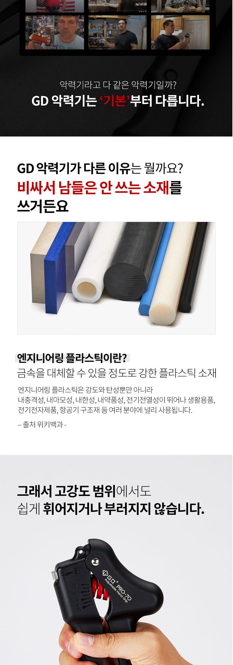 GD GRIP PRO-70 헬스용품 완력기 악력기 악력강화운동 손지압기 실내용운동기구 스포츠완력기 손완력기 손운동 손근력강화 헬스용완력기