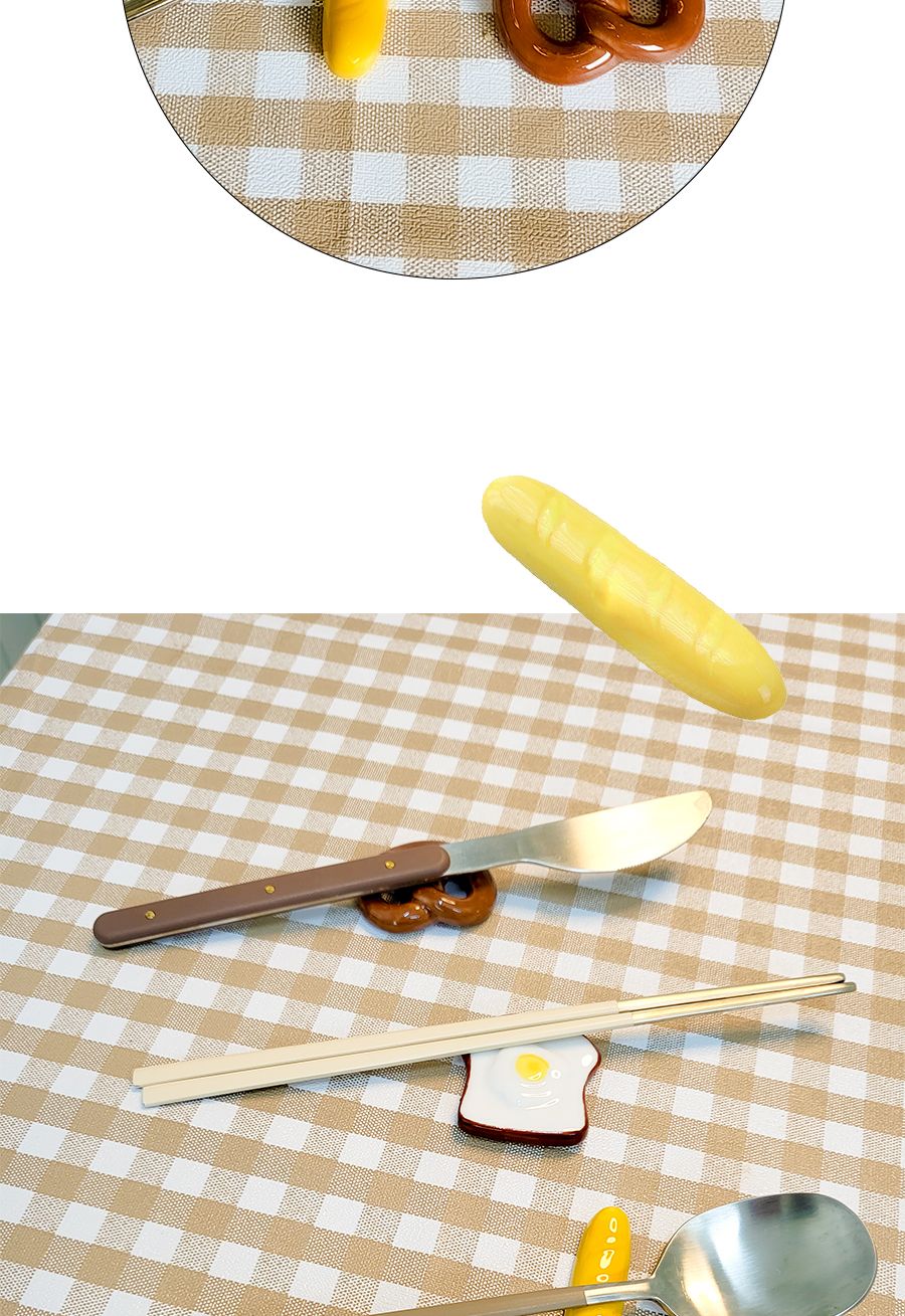 베이커리 빵모양 수저 젓가락 받침대 수저받침 수저받침대 숟가락받침 인테리어수저받침 디자인수저받침 테이블세팅 젓가락받침 수저용받침 플레이팅수저받침 수저거치대 모형수저받침