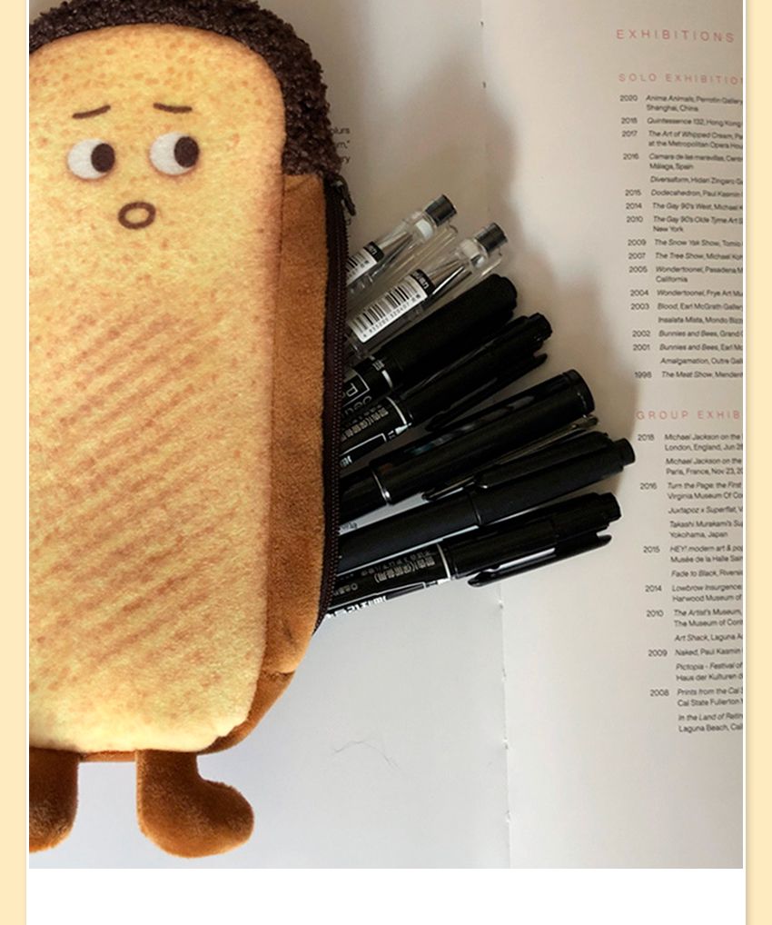 귀여운 식빵 바게트 모양 필통 파우치 필통 필통파우치 파우치형필통 펜파우치 화장품파우치 멀티파우치 소품파우치 필기구통 뷰티파우치 펜보관 귀여운필통 빵모양필통
