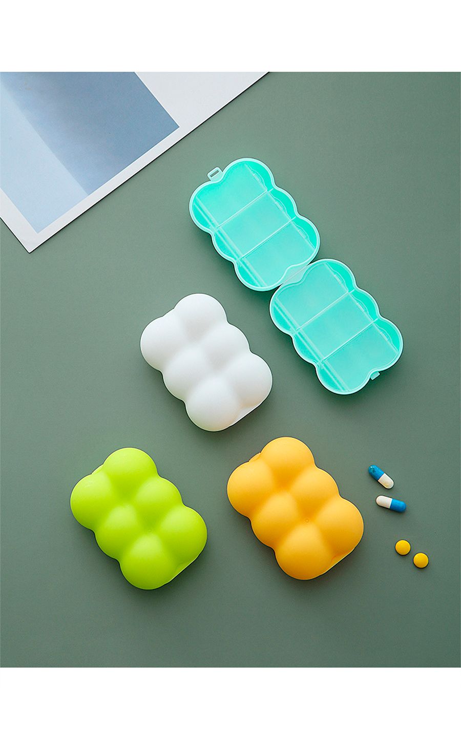 뭉게뭉게 구름 약케이스 알약케이스 약통 약통 알약케이스 약케이스 약보관함 약보관케이스 약보관통 알약통 알약보관케이스 알약보관통 알약보관함