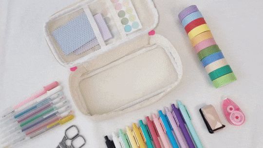 비팬시 글리밍 펜케이스 필통 문구용필통 팬시용필통 지퍼필통 코튼필통 펜케이스 펜슬케이스 연필케이스 학생필통 펜파우치