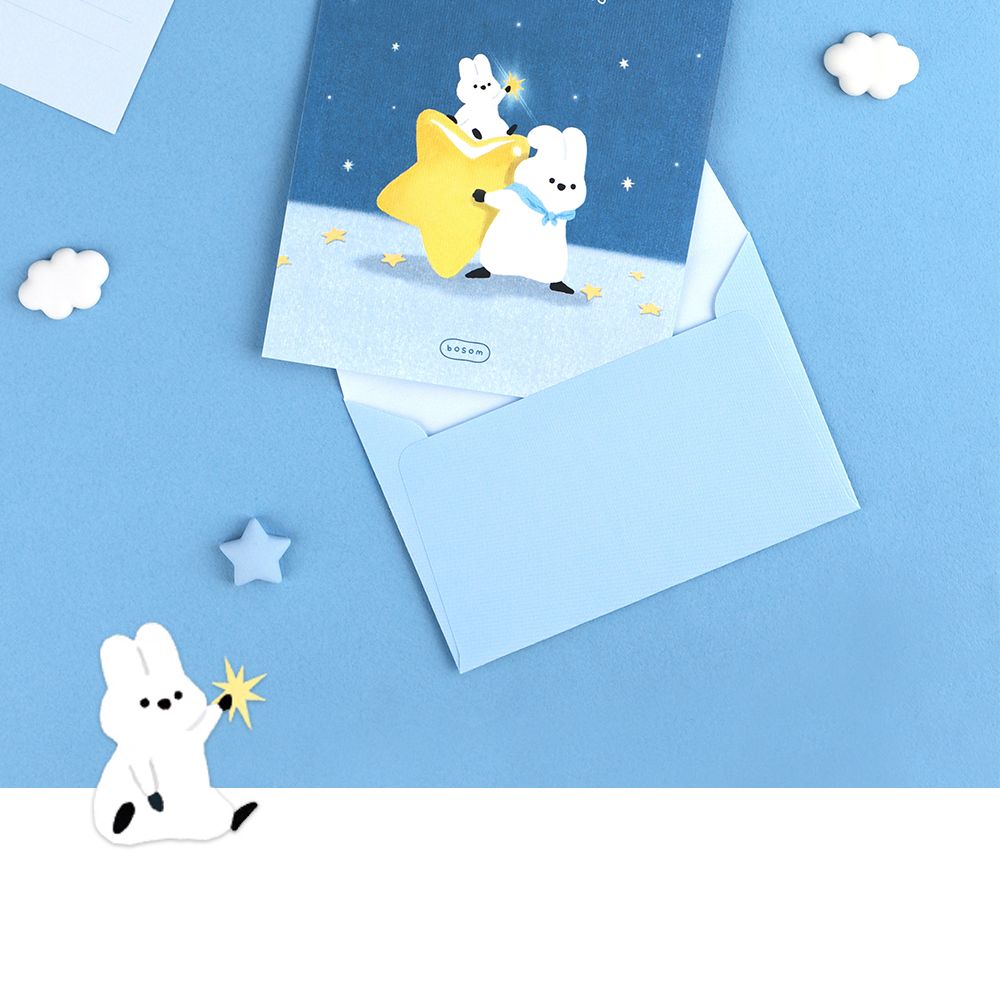 보솜 미니 레터 세트 일러스트편지지세트 편지세트 편지지셋트 편지지봉투세트 예쁜편지세트 선물용편지세트 미니편지지 미니편지세트 유선미니편지지 디자인미니편지지