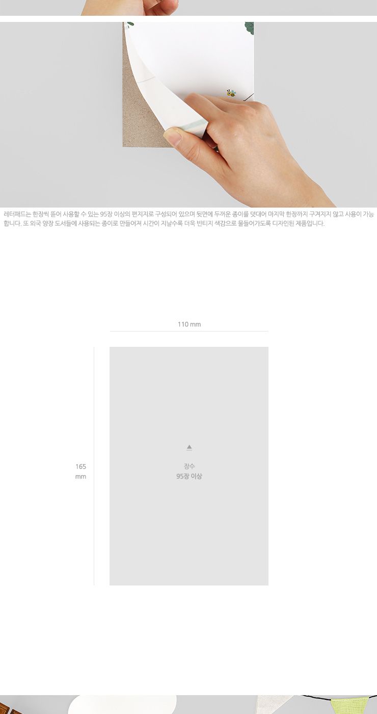 레터패드-06 씨에스타 (굴리굴리) 편지지 편지 편지장 엽서 카드 팬시편지지 문구용편지지 다용도편지지 편지지패드