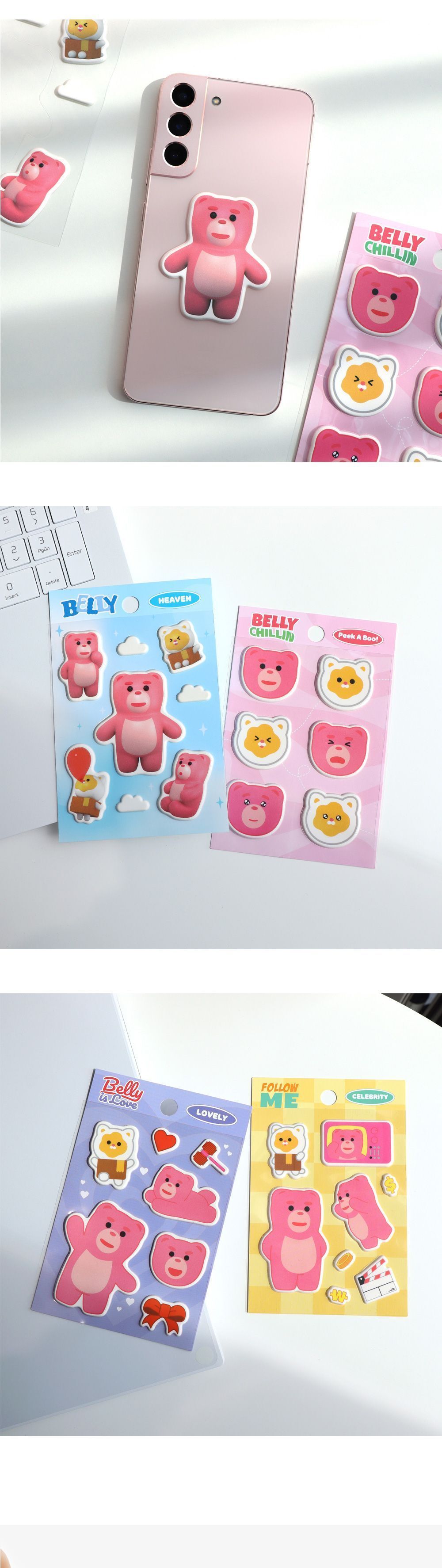 벨리곰 캐스팅 스티커 벨리곰캐릭터스티커 귀여운스티커 일러스트스티커 곰스티커 예쁜스티커 데코스티커 다꾸스티커 다이어리스티커 인테리어스티커 꾸미기스티커