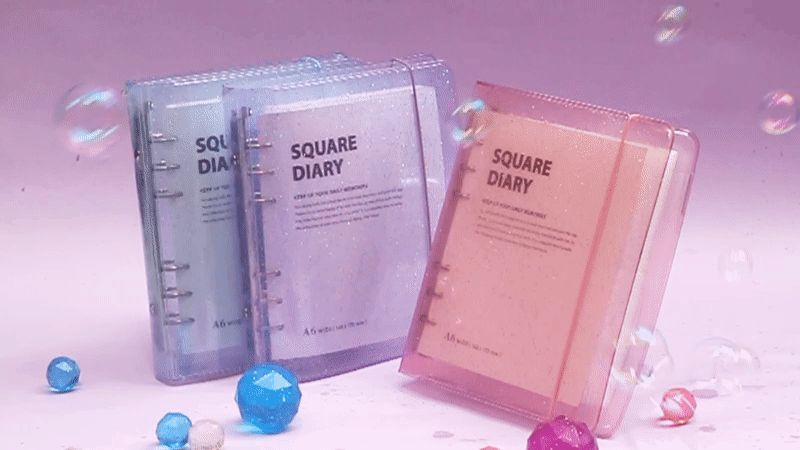 스퀘어다이어리-A6 wide 다이어리 학생다이어리 문구용다이어리 팬시용다이어리 휴대용다이어리 스퀘어다이어리 플래너 스케줄러 다이어리노트 다이어리공책