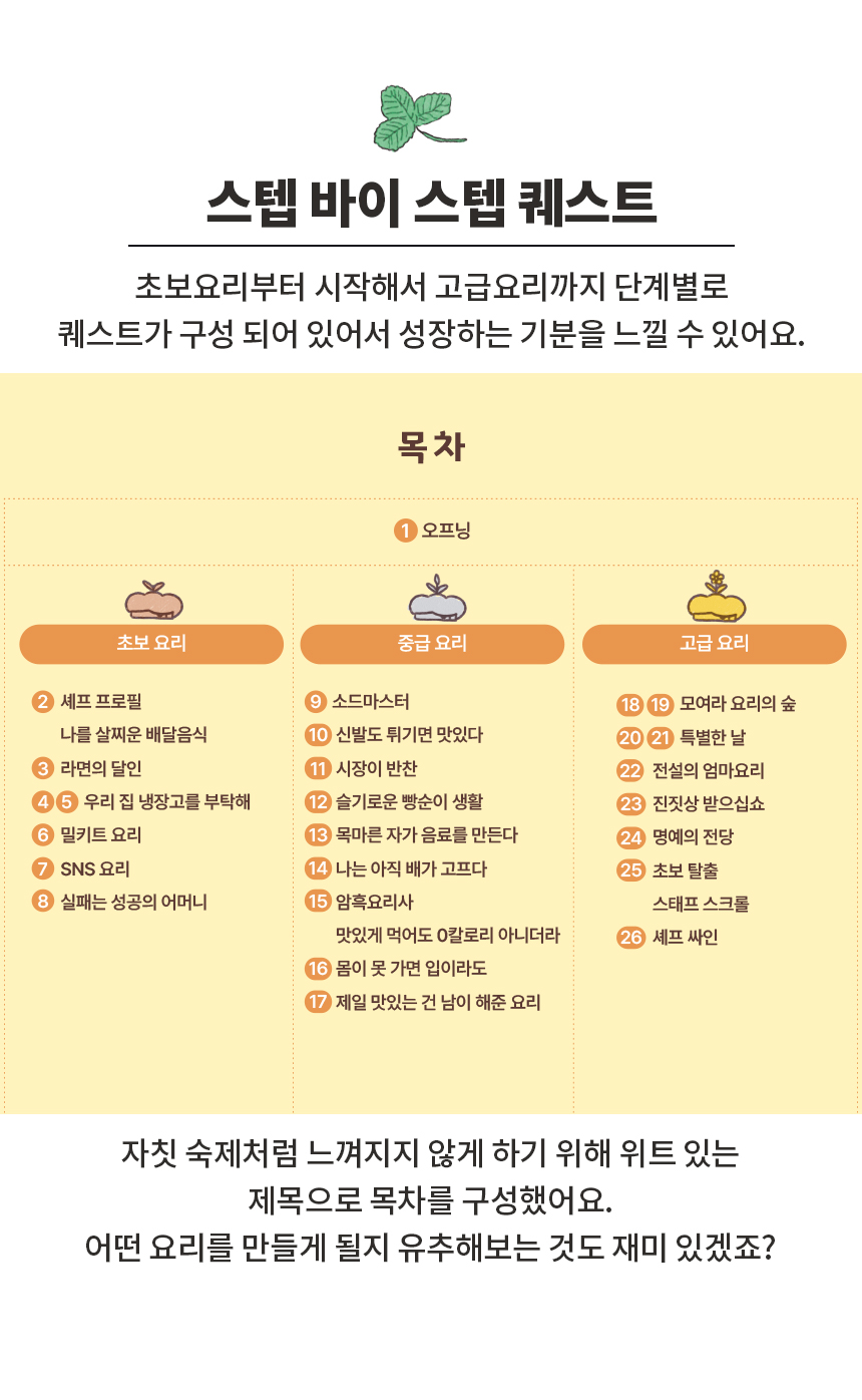 비팬시 퀘스트 스크랩북 - 요리 다용도다이어리 다이어리노트 다이어리수첩 디자인다이어리 다이어리 노트 수첩 스크랩북 요리스크랩북 퀘스트스크랩북