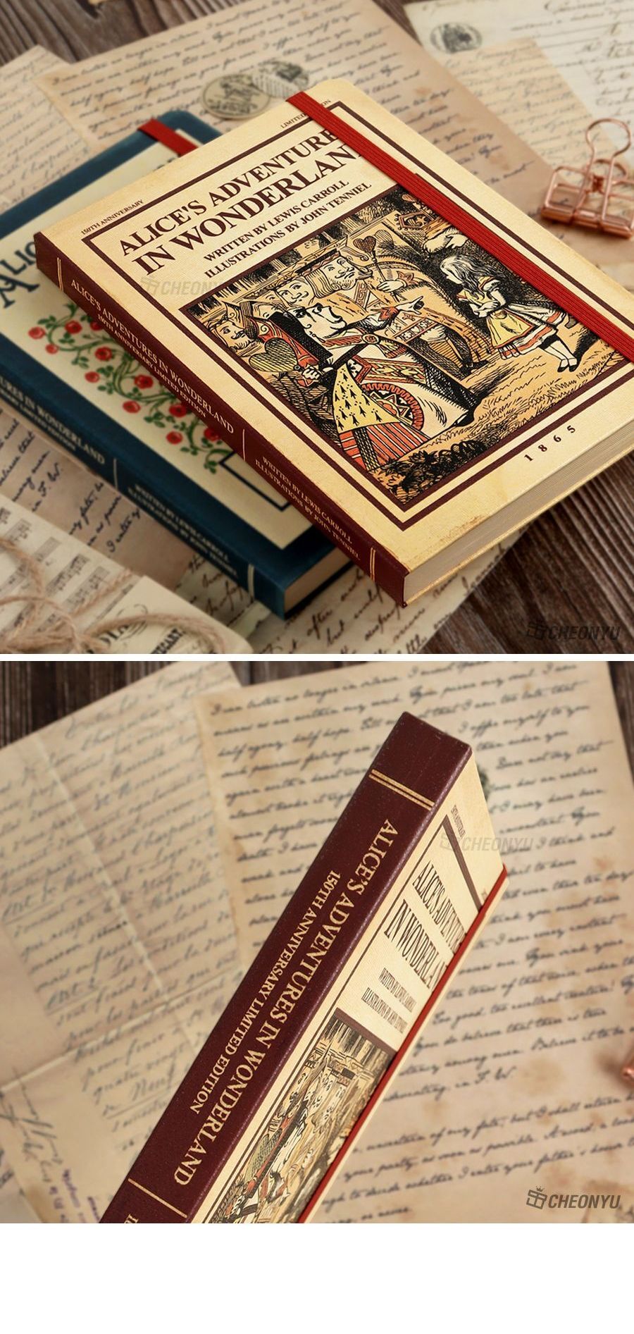 앨리스 150주년 기념 다이어리 - 여왕과 앨리스 다이어리 디자인다이어리 계획다이어리 메모다이어리 나만의다이어리 학생다이어리 직장인다이어리 휴대용다이어리 만년형다이어리 이쁜다이어리