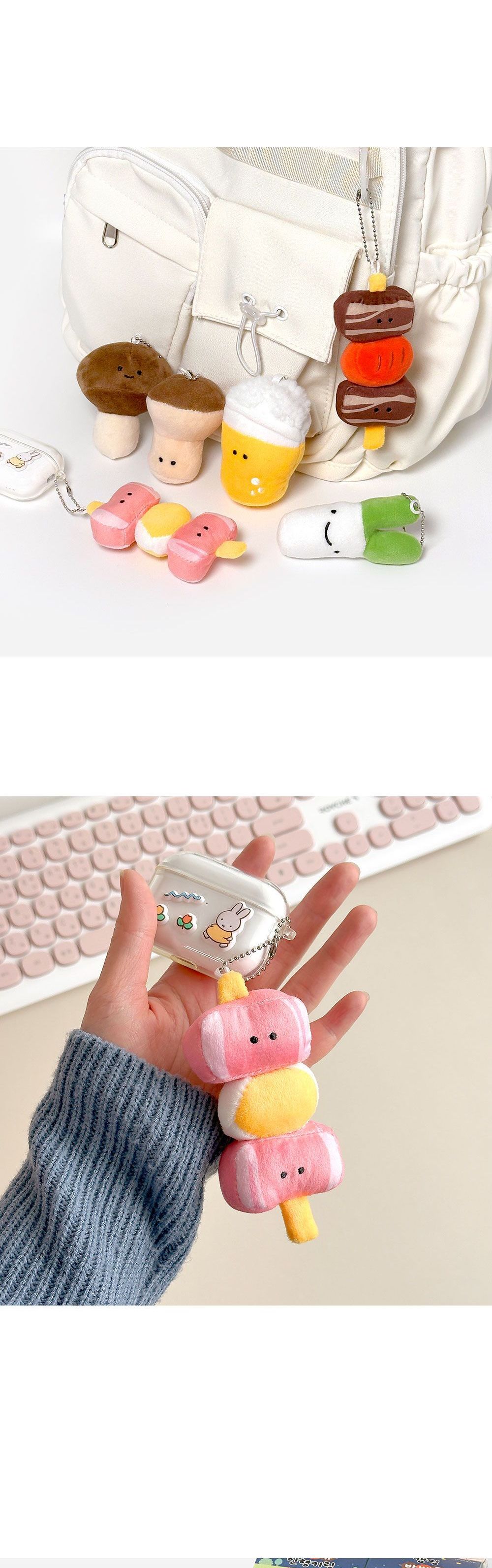 랜덤 캠핑 바베큐 인형 키링 인형열쇠고리 바베큐인형키홀더 바베큐인형키링 키홀더 열쇠고리 가방액세서리