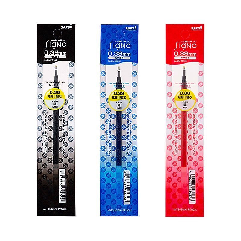 유니볼 시그노 0.38mm 리필 12개 1세트 컬러볼펜심 볼펜 펜 잉크볼펜심 볼펜리필 볼펜심 리필심 볼펜리필심