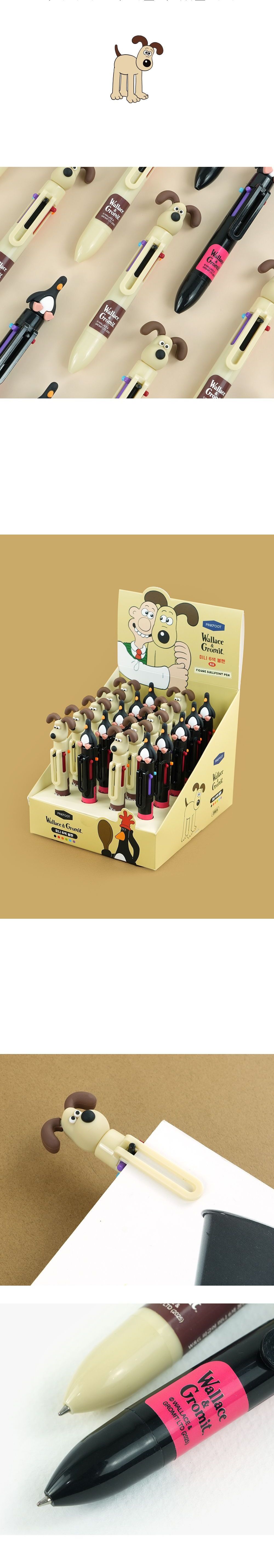피규어 미니 6색볼펜 (20개 1세트) 회사볼펜 사무용볼펜 단체선물 직장인볼펜 필기볼펜 기념볼펜