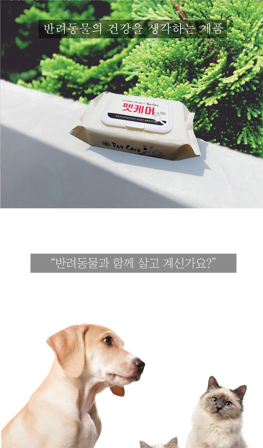 아이러브 펫케어 물티슈 20매(피톤치드)