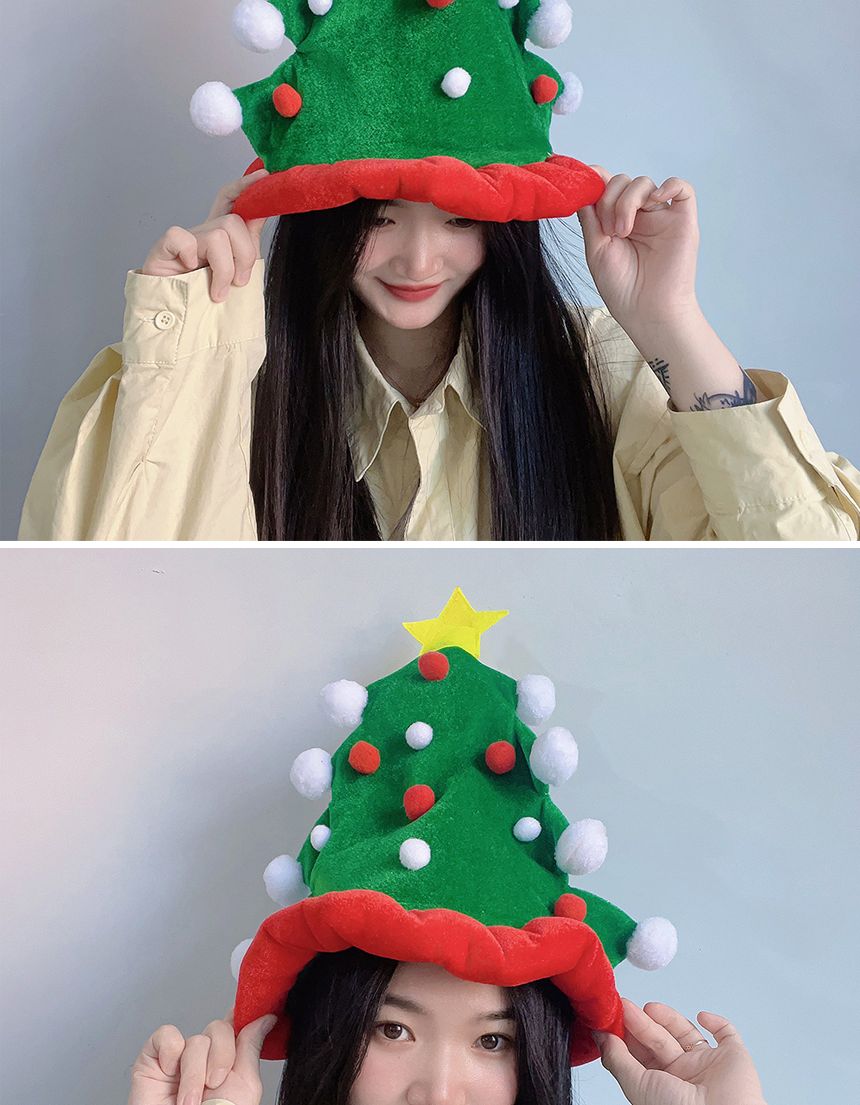 크리스마스 방울 트리모자/파티모자/크리스마스파티용품/크리스마스파티모자/크리스마스소품/크리스마스장